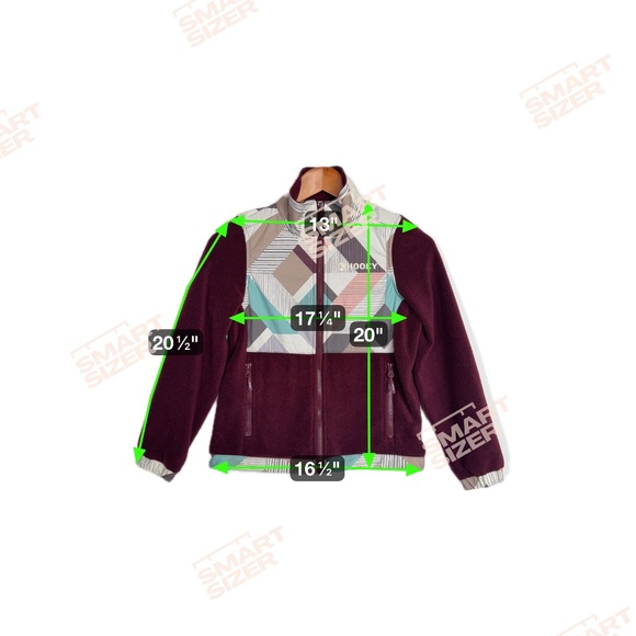 Hooey Girls M Full Zip Up Lightweight Ski Winter Sport Warm Cozy Fleece Jacket - Picture 15 of 16